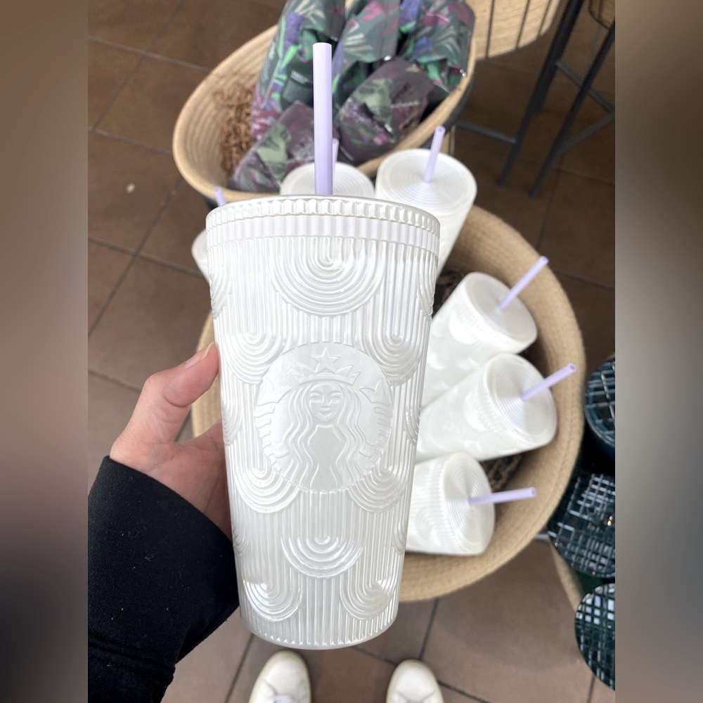 2023 Starbucks 16oz White Tumbler with Siren Logo